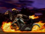 Ghost Rider on Motorycle